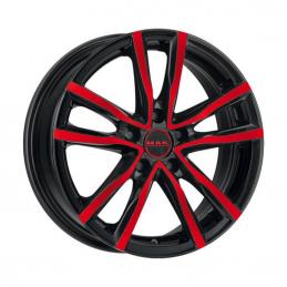 MAK Milano 7x17 PCD5x114.3 ET40 DIA 76  Black and Red