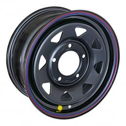 Off-Road Wheels Диск усиленный стальной черный 8x16 PCD5x127 ET0 DIA 75  Черный