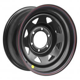 Off-Road Wheels Диск усиленный стальной черный (треугольник мелкий) 8x16 PCD6x139.7 ET10 Dia110 Черный