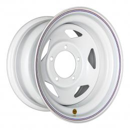 Off-Road Wheels Диск усиленный УАЗ стальной белый (треугольник) 8x16 PCD5x139.7 ET-25 DIA 110  Белый