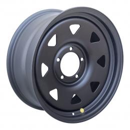 Off-Road Wheels Диск усиленный УАЗ, ГАЗ Соболь, Dodge Ram 1500 стальной черный (матовый) 8x18 PCD5x139.7 ET20 DIA 110  Черный матовый