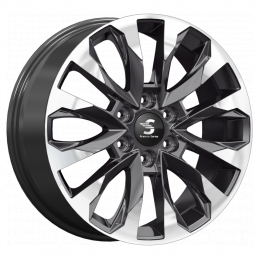 КиК КР007 (20_Haval H9) 8x20 PCD6x139.7 ET42 DIA 75.1  Diamond Black Gris